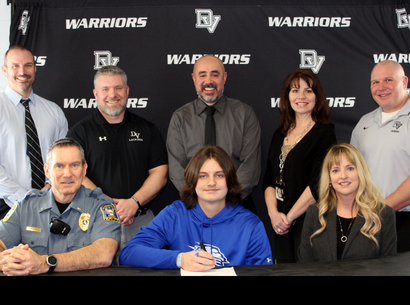  Senior lacrosse player (goalie) Connor Gaughan signed with University of New England - DIII